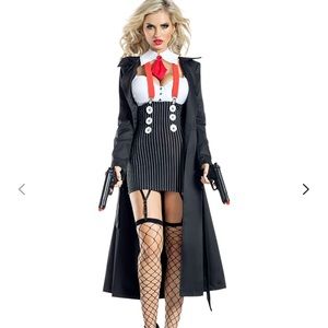 Gangster Babe Costume size Medium